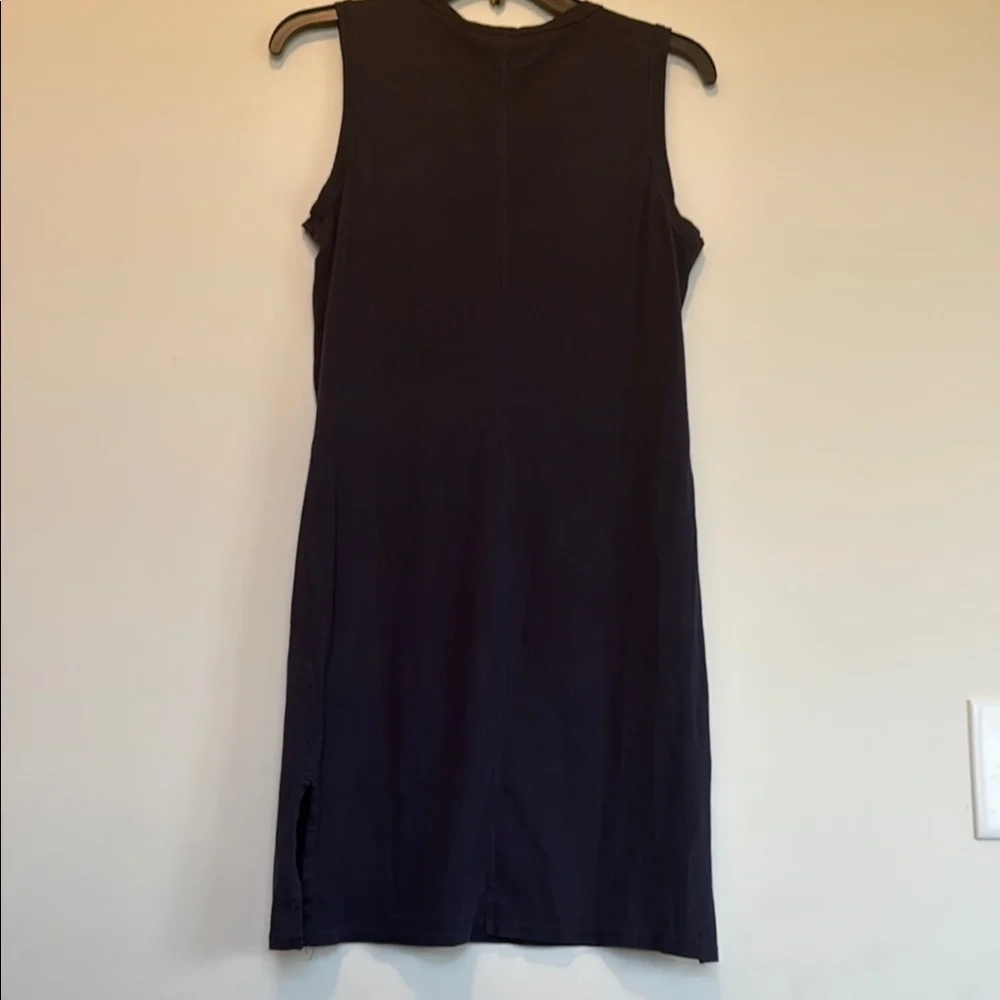 J. Crew Black Sleeveless V-Neck Sheath Dress